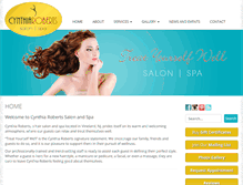 Tablet Screenshot of cynthiarobertssalon.com